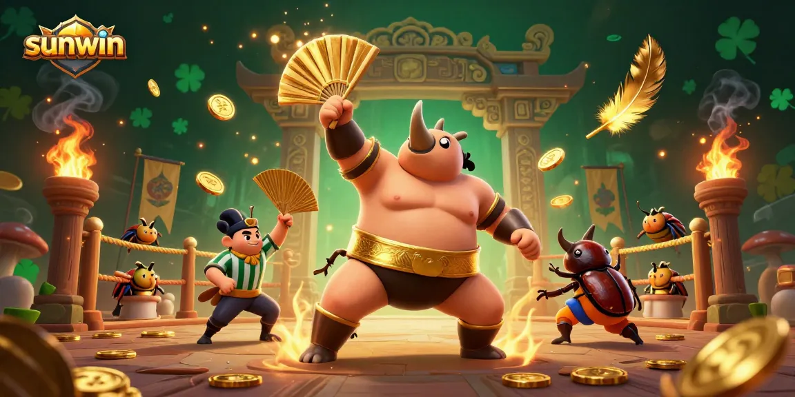 Experience the thrill of sunwin's vibrant online gaming arena with a beetle champion and dynamic symbols.