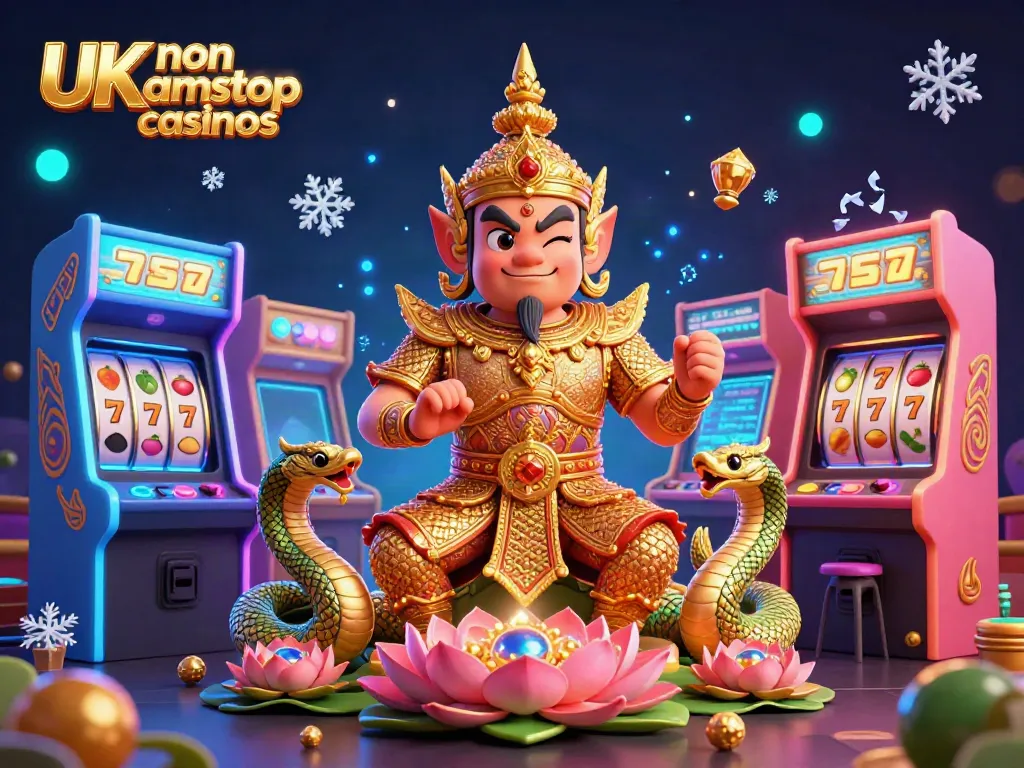 Experience exciting gameplay at UK non gamstop casinos with vibrant 3D cartoon elements and dynamic gaming motifs.